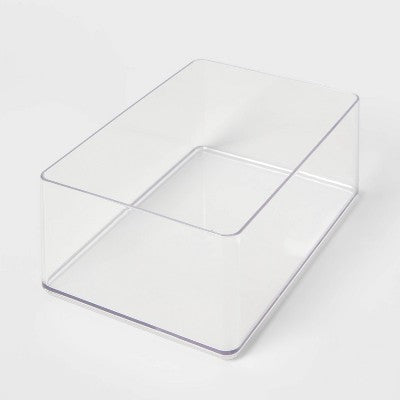 Large Clear Plastic Bathroom Tray (9\"x6\")