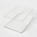 Large Clear Plastic Bathroom Tray (9\"x6\")