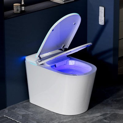 Smart Toilet with Built-In Bidet, Heated Seat, Night Light & Auto Lid