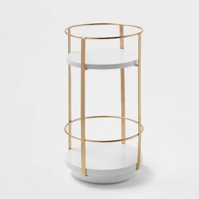 Round Metal Countertop Turntable, Brass (10\")