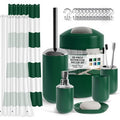 20-Piece Bathroom Accessories Set, Hunter Green