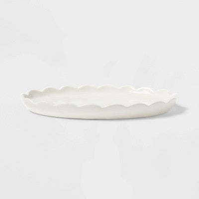 Traditional Ceramic Bath Tray