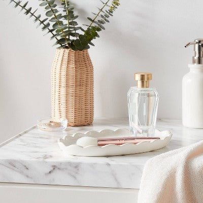 Traditional Ceramic Bath Tray