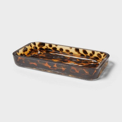Threshold Colored Glass Tortoise Bath Tray