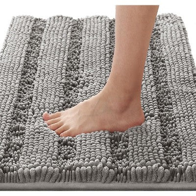 Extra Thick Chenille Bath Mat, Ivory