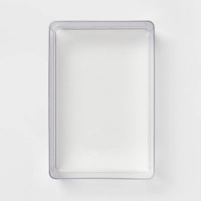 Large Clear Plastic Bathroom Tray (9\"x6\")